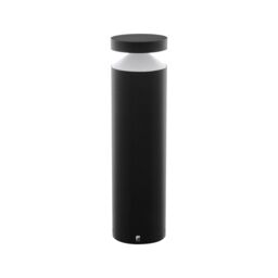 Loops IP44 Outdoor Pedestal Light Black Cast Aluminium 11W Built in LED Post - thumbnail 1
