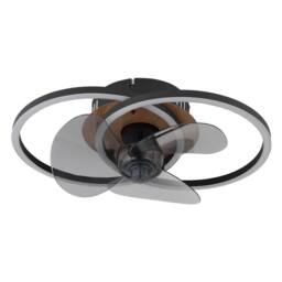 Netlighting Karen Ceiling Fan Black 3 Blade 2x LED Dimmable 2700-6500K Remote - thumbnail 2