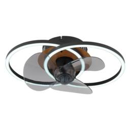 Netlighting Karen Ceiling Fan Black 3 Blade 2x LED Dimmable 2700-6500K Remote - thumbnail 5