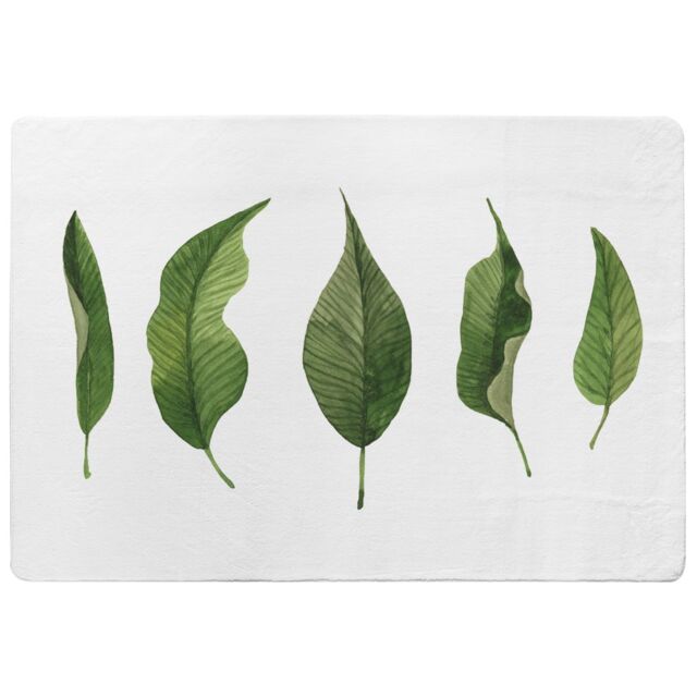 Benjamin Tate Design Selection Of Leaves Designer Rug in Natural - Size: Large - image 1