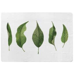 Benjamin Tate Design Selection Of Leaves Designer Rug in Natural - Size: Large - thumbnail 1