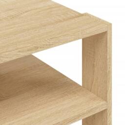 Berkfield Home Coffee Table Sonoma Oak 59.5x59.5x40 cm Engineered Wood in Light Tan - thumbnail 7