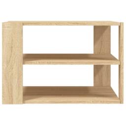 Berkfield Home Coffee Table Sonoma Oak 59.5x59.5x40 cm Engineered Wood in Light Tan - thumbnail 4