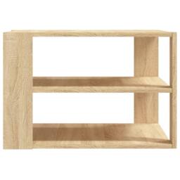 Berkfield Home Coffee Table Sonoma Oak 59.5x59.5x40 cm Engineered Wood in Light Tan - thumbnail 6