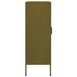 Berkfield Home Storage Cabinet Olive Green 80x35x101.5 cm Steel - thumbnail 5