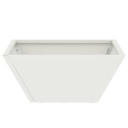Berkfield Home White Garden Bowl Planter White 35x35x15 cm Steel - Size: 35 x 35 x 15 cm - thumbnail 6