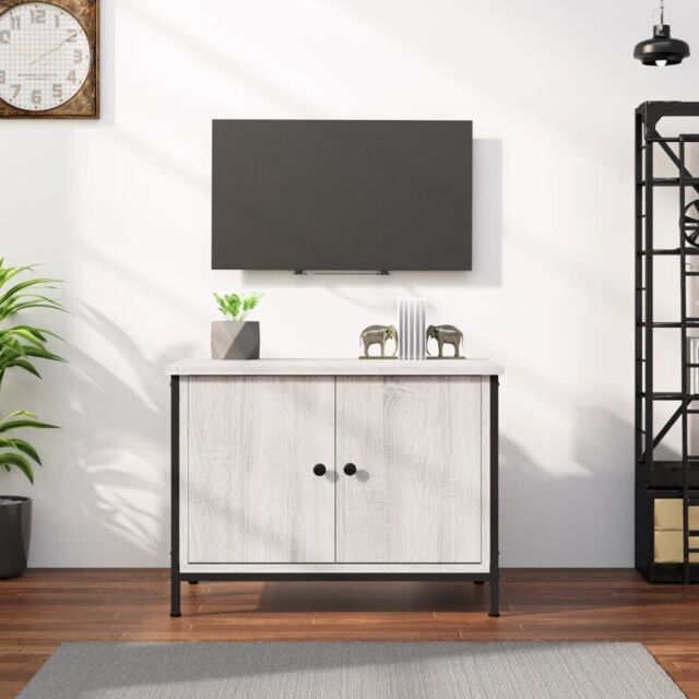 Berkfield Home TV Cabinet with Doors Grey Sonoma 60x35x45 cm Engineered Wood - Size: 60 x 35 x 45 cm - image 1