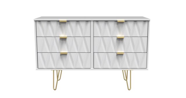 Ready Assembled 2 U Dallas 6 Drawer Chest (Ready Assembled) in White - image 1