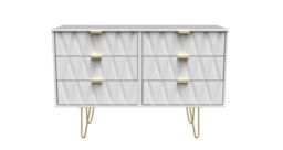 Ready Assembled 2 U Dallas 6 Drawer Chest (Ready Assembled) in White