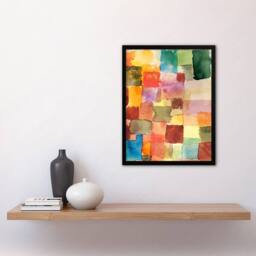 Artery8 Paul Klee Framed Wall Art Untitled II Colourful Abstract Painting - Size: A3 - thumbnail 2