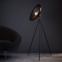 Netlighting 'MILAN' Non Dimmable Contemporary Indoor Free Standing Floor Lamp in Black - thumbnail 2
