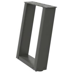 Berkfield Home Coffee Table Legs U-Shaped 2 pcs Anthracite 38x(42-43) cm Steel in Black - thumbnail 4