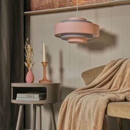 ValueLights Hampshire 5 Tier Pink Ceiling Pendant Shade - thumbnail 2