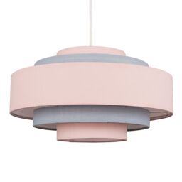 ValueLights Hampshire 5 Tier Pink Ceiling Pendant Shade - thumbnail 5