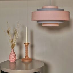 ValueLights Hampshire 5 Tier Pink Ceiling Pendant Shade