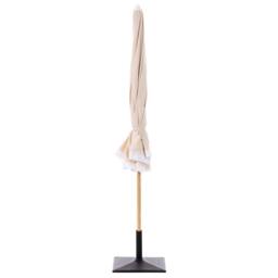 Wyld and Coco Garden Market Parasol Beige 2.32m Steel Pole Outdoor Shade - thumbnail 7