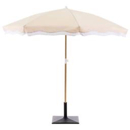 Wyld and Coco Garden Market Parasol Beige 2.32m Steel Pole Outdoor Shade - thumbnail 5