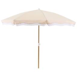 Wyld and Coco Garden Market Parasol Beige 2.32m Steel Pole Outdoor Shade - thumbnail 2