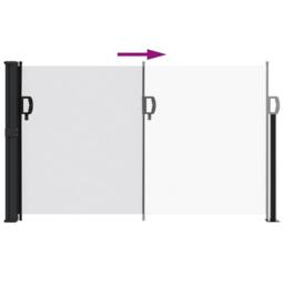 Berkfield Home Retractable Side Awning White 120x500 cm - thumbnail 5