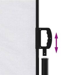 Berkfield Home Retractable Side Awning White 120x500 cm - thumbnail 6