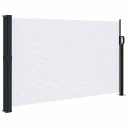 Berkfield Home Retractable Side Awning White 120x500 cm - thumbnail 3
