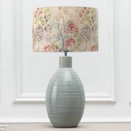 Voyage Maison Epona Table Lamp With Hedgerow Eva Lampshade in Blue - thumbnail 1