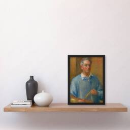 Artery8 William James Glackens Framed Wall Art Print Artist Self Portrait - Size: A4 - thumbnail 2