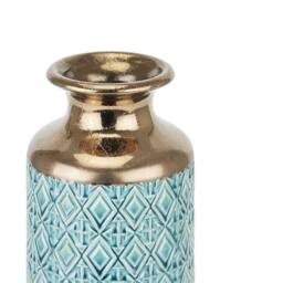 Hill Interiors Seville Collection Paragon Flute Vase in Metallic Gold - thumbnail 2