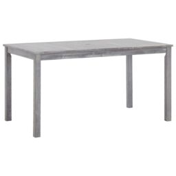 Berkfield Home 5 Piece Outdoor Dining Set Grey Solid Acacia Wood - thumbnail 2