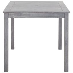 Berkfield Home 5 Piece Outdoor Dining Set Grey Solid Acacia Wood - thumbnail 4