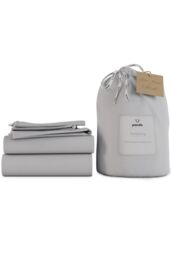 Panda London 100% Bamboo Complete Bedding Set in Mid Grey - Size: Super King - thumbnail 2