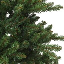 Berkfield Home Artificial Hinged Christmas Tree with 150 LEDs 150 cm PVC in Green - thumbnail 9