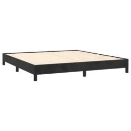 Berkfield Home Bed Frame Black 180x200 cm Super King Velvet - thumbnail 4