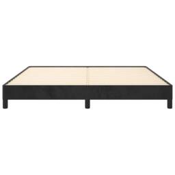 Berkfield Home Bed Frame Black 180x200 cm Super King Velvet - thumbnail 5