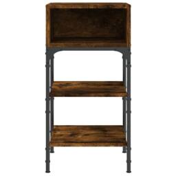 Berkfield Home Bedside Tables 2 pcs Smoked Oak 35x34.5x70 cm Engineered Wood in Brown - thumbnail 5