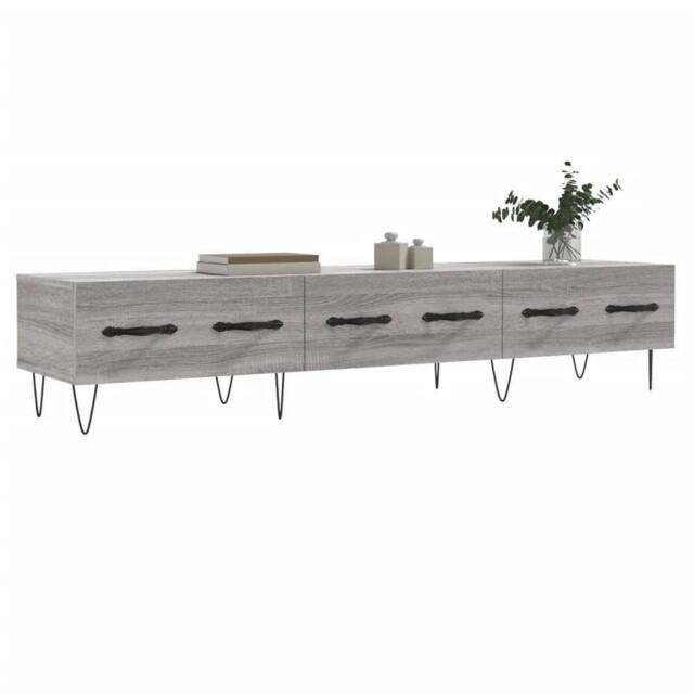 Berkfield Home TV Cabinet Grey Sonoma 150x36x30 cm Engineered Wood - Size: 150 x 36 x 30 cm - image 1
