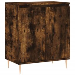 Berkfield Home Sideboard Smoked Oak 60x35x70 cm Engineered Wood in Brown - Size: 60 x 35 x 70 cm - thumbnail 2