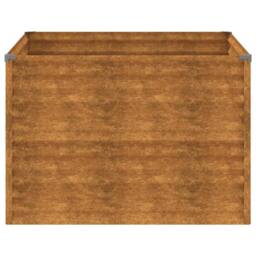 Berkfield Home Garden Raised Bed 100x100x69 cm Corten Steel in Brown - Size: 100 x 100 x 69 cm - thumbnail 5
