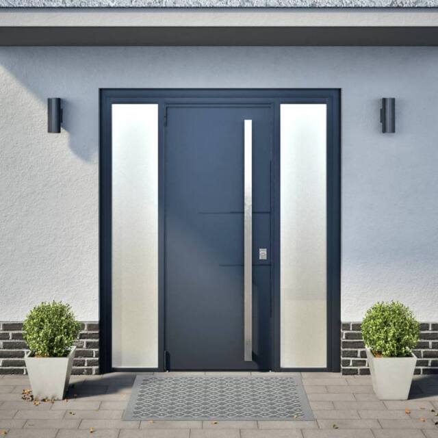 Berkfield Home Garden Planters 30x30x30 cm 2 pcs Stainless Steel in Silver - Size: 30 x 30 x 30 cm - image 1