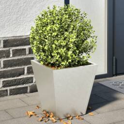 Berkfield Home Garden Planters 30x30x30 cm 2 pcs Stainless Steel in Silver - Size: 30 x 30 x 30 cm - thumbnail 2