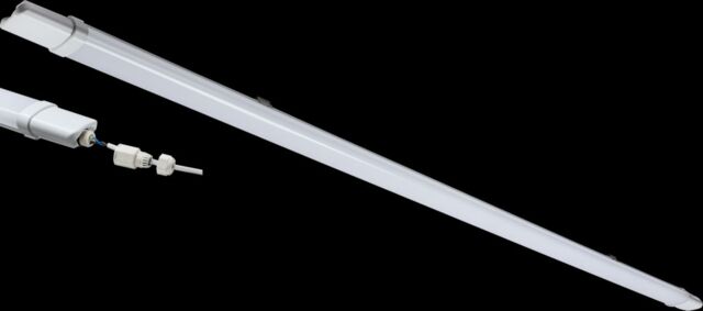 Netlighting Knightsbridge TorlanECO Fast Fix 230V IP65 5FT 1530mm 45W LED Batten 4000K TORE4K45 in White