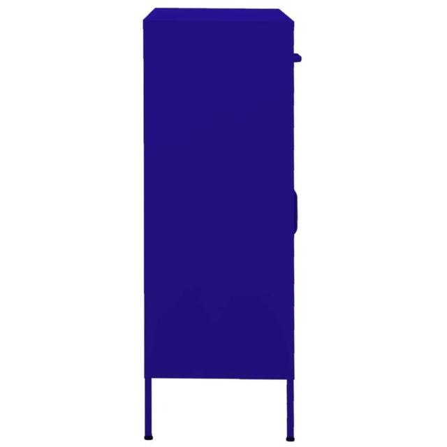 Berkfield Home Storage Cabinet Navy Blue 80x35x101.5 cm Steel - image 1