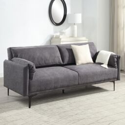 Padstow Cushioned Pillow Back Fabric 3 Seater Clic-Clac Large Single Sofa Bed