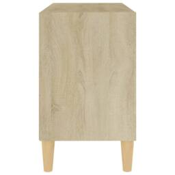 Berkfield Home TV Cabinet with Solid Wood Legs Sonoma Oak 69.5x30x50 cm in Light Tan - thumbnail 5