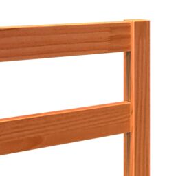 Berkfield Home Bed Headboard Wax brown 105.5 x 4 x 104 cm Solid pine wood - thumbnail 7