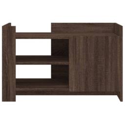 Berkfield Home Coffee Table Brown oak 80x50x50 cm Engineered Wood - Size: 80 x 50 x 50 cm - thumbnail 4