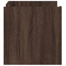 Berkfield Home Coffee Table Brown oak 80x50x50 cm Engineered Wood - Size: 80 x 50 x 50 cm - thumbnail 5