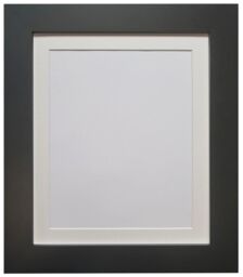 Frames & Mirrors 4U Metro Black Frame with Ivory Mount A2 Image Size A3 - thumbnail 1
