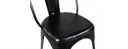 IH Design Franciscan Metal Chair Black Upcycled Industrial Vintage Mintis Pair - thumbnail 4
