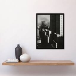 Artery8 NY City View from the Shelton Stieglitz Framed Wall Art Print in Grey - Size: A4 - thumbnail 4